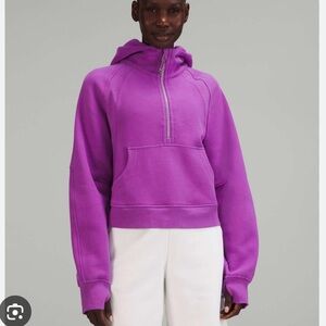 Lululemon Scuba Half-Zip Hoodie, size XS/S Moonlit Magenta